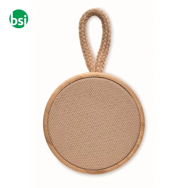 Round bamboo wireless speaker - 3W - COOL -  6