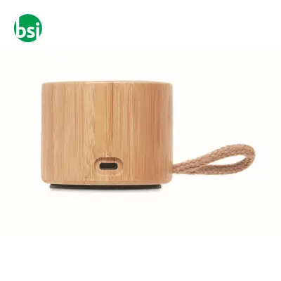 Round bamboo wireless speaker - 3W - COOL - Immagine 9