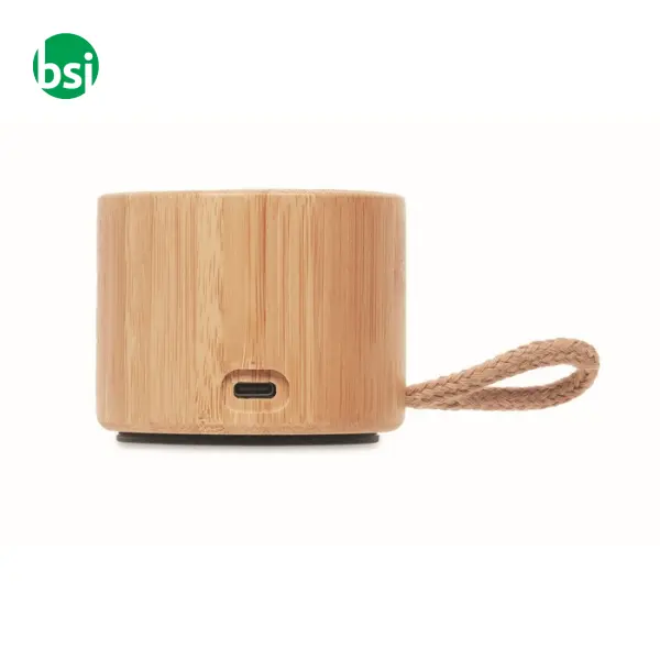 Round bamboo wireless speaker - 3W - COOL -  9