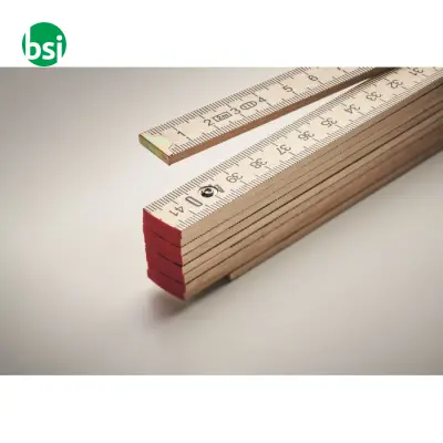 Carpenter ruler in wood 2m - ARA - Immagine 5
