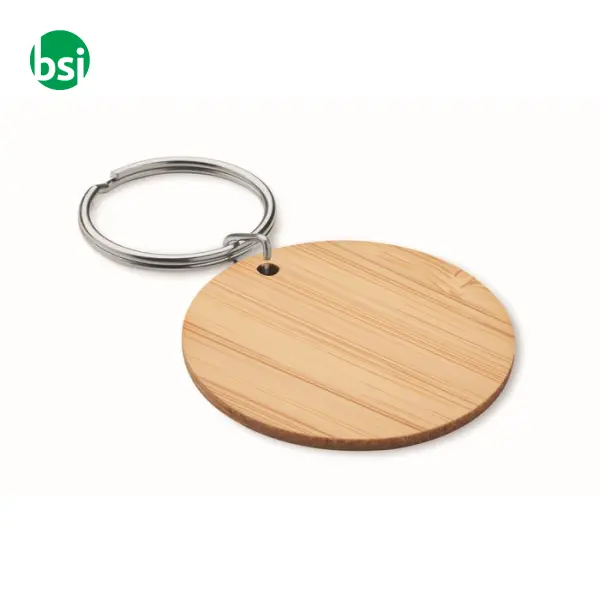 Round bamboo key ring - ROUNDBOO -  1