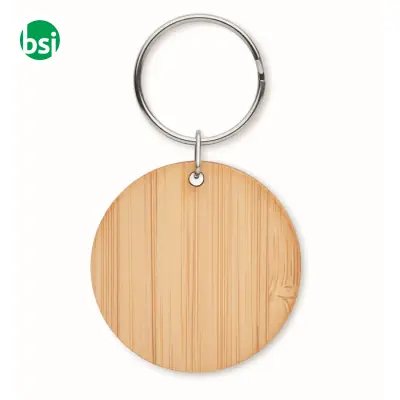 Round bamboo key ring - ROUNDBOO - Immagine 2