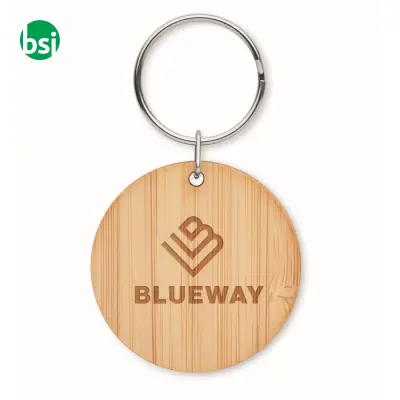 Round bamboo key ring - ROUNDBOO - Immagine 3