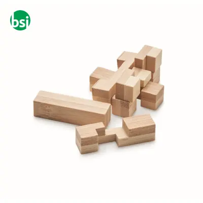 Bamboo brain teaser puzzle - SQUARENATS - Immagine 2
