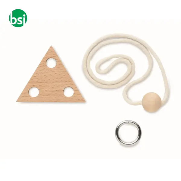 Wooden brain teaser triangle - NERVE -  3