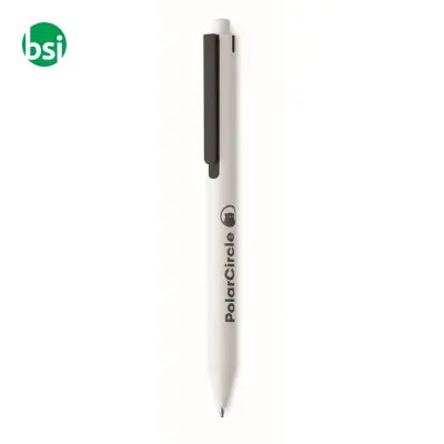 Recycled ABS push button pen - SIDE - Immagine 2