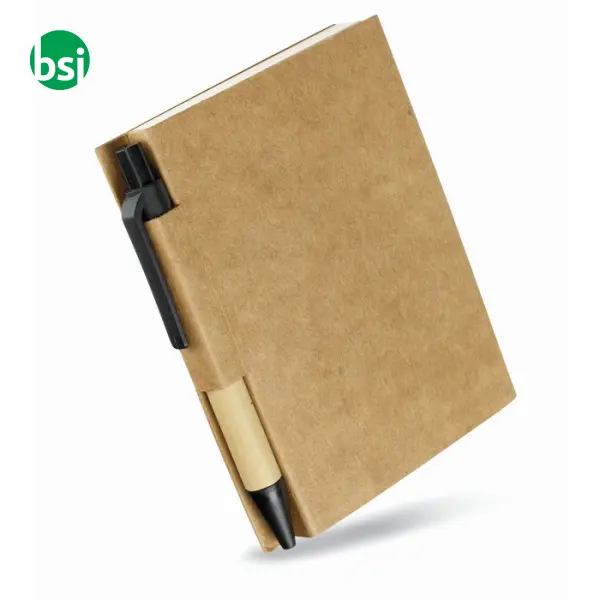 Memo note w/ mini recycled pen  - CARTOPAD -  4