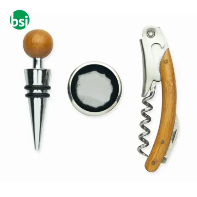 Wine set in bamboo box - SONOMA - Immagine 7