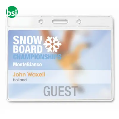 Transparent badge 10cmx8cm - BADGY - Immagine 3