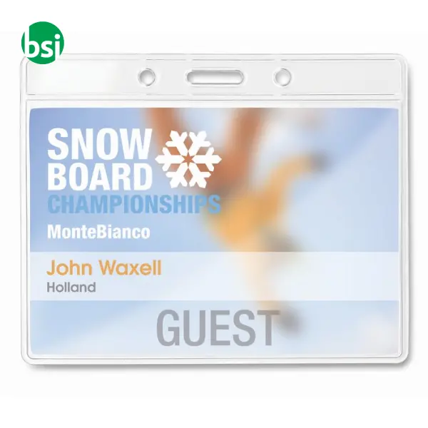 Transparent badge 10cmx8cm - BADGY -  3