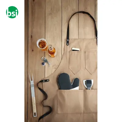 Apron in leather - CHEF - Immagine 4