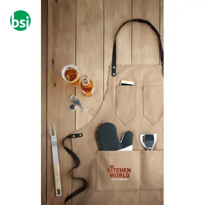 Apron in leather - CHEF - Immagine 5