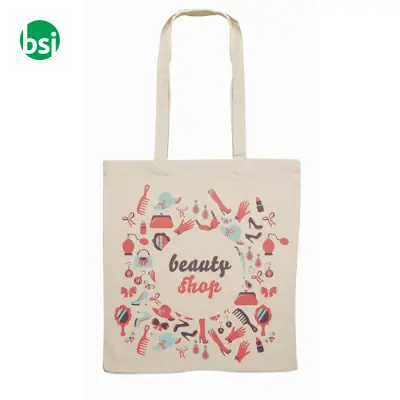 Cotton shopping bag 140 gr/m2 - COTTONEL + - Immagine 2