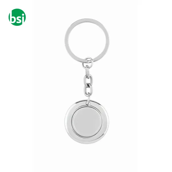 Keyring with token - FLAT RING -  2