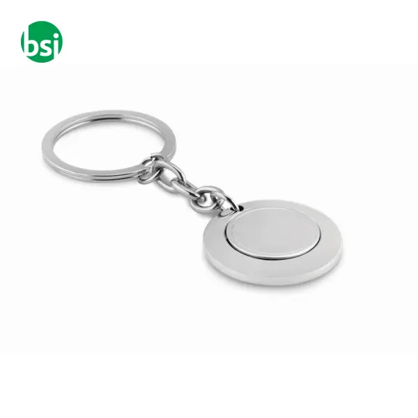Keyring with token - FLAT RING -  3