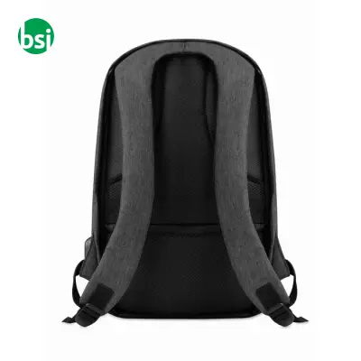 2 tone backpack incl USB plug - BERLIN - Immagine 4