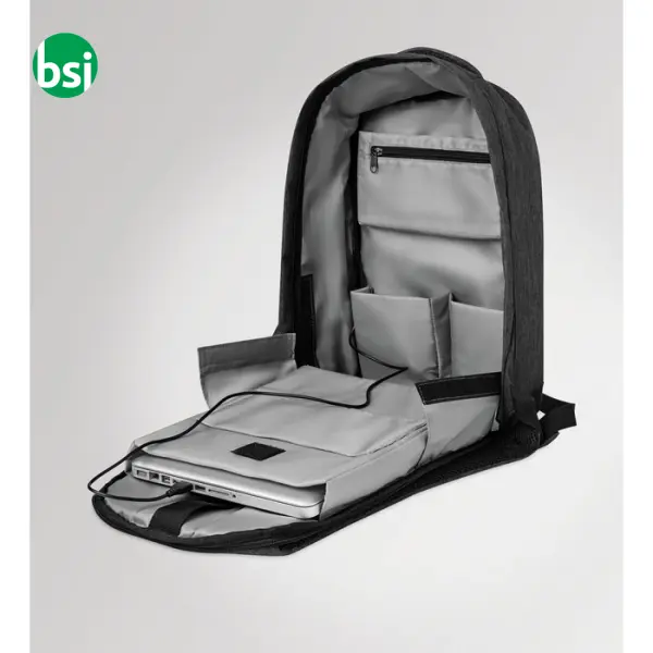 2 tone backpack incl USB plug - BERLIN -  11