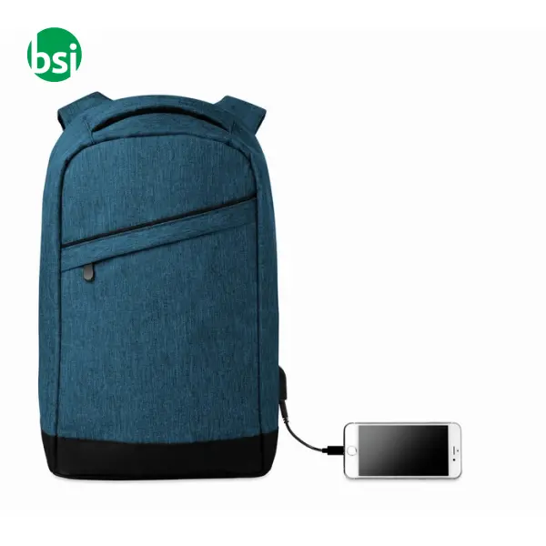 2 tone backpack incl USB plug - BERLIN -  12