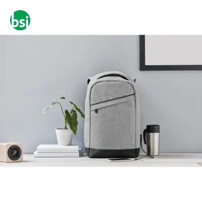 2 tone backpack incl USB plug - BERLIN - Immagine 20