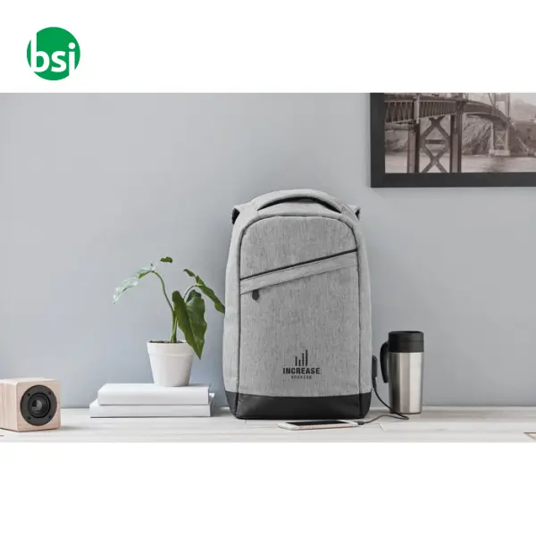2 tone backpack incl USB plug - BERLIN -  21