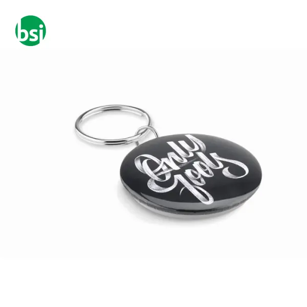 Small pin button key ring - PIN KEY -  8