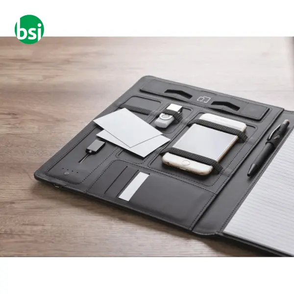 A4 folder w/ wireless charger - 4000 mAh - SMARTFOLDER -  3