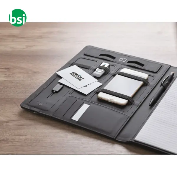 A4 folder w/ wireless charger - 4000 mAh - SMARTFOLDER -  4