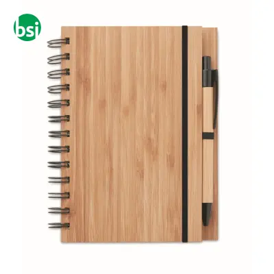 Bamboo notebook with pen - BAMBLOC