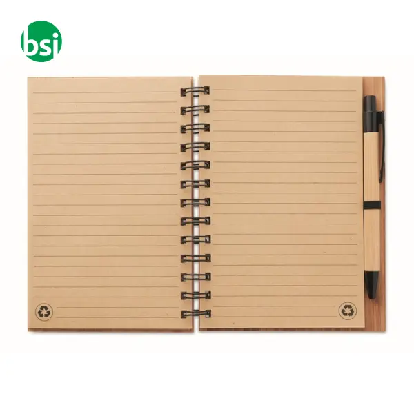Bamboo notebook with pen - BAMBLOC -  10