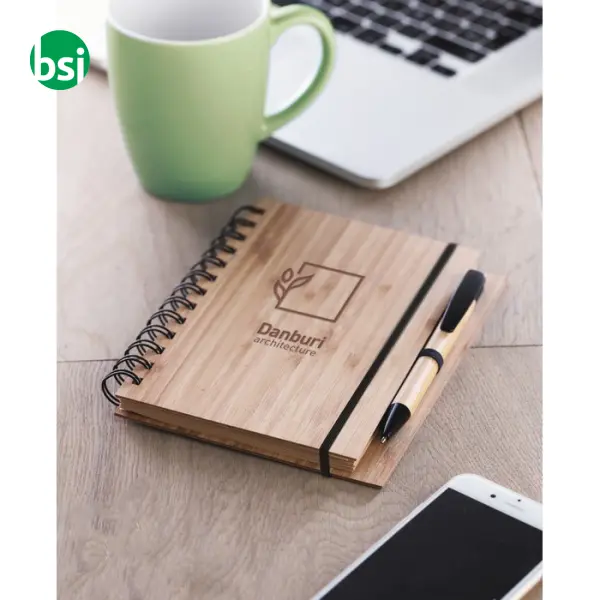 Bamboo notebook with pen - BAMBLOC -  5