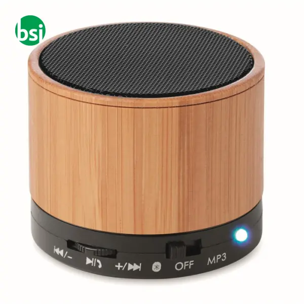 Round Bamboo Bluetooth speaker  - 3W - ROUND BAMBOO -  14