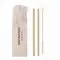 Bamboo Straw w/brush in pouch - NATURAL STRAW - Anteprima 5
