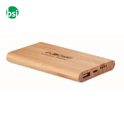 Power bank 4000 mAh Bamboo - 4000 mAh - ARENAPOWER - Immagine 2