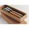 Metal Ball pen set in cork box  - QUERCUS - Anteprima 10