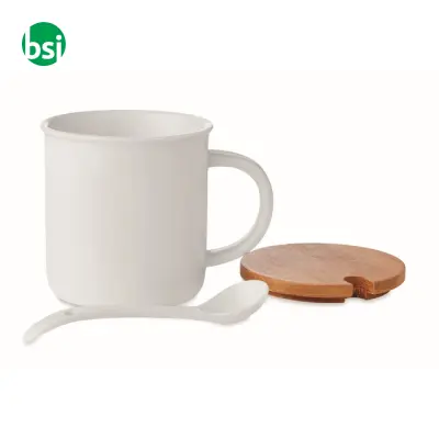 Porcelain mug with spoon - KENYA - Immagine 4