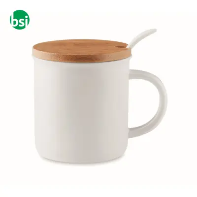 Porcelain mug with spoon - KENYA - Immagine 5