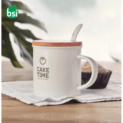 Porcelain mug with spoon - KENYA - Immagine 8