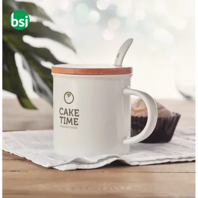 Porcelain mug with spoon - KENYA - Immagine 7