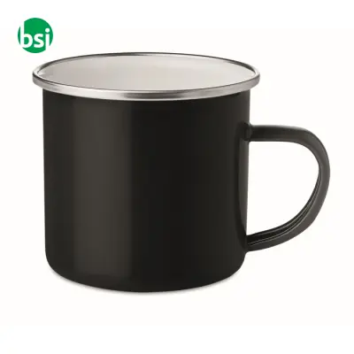 Metal mug with enamel layer - 350ml - PLATEADO - Immagine 5