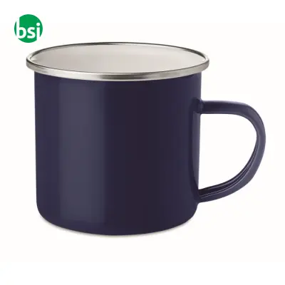 Metal mug with enamel layer - 350ml - PLATEADO - Immagine 6