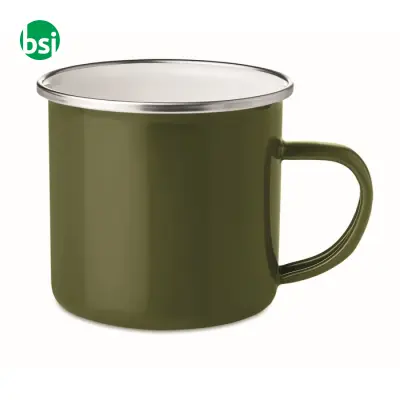 Metal mug with enamel layer - 350ml - PLATEADO - Immagine 9
