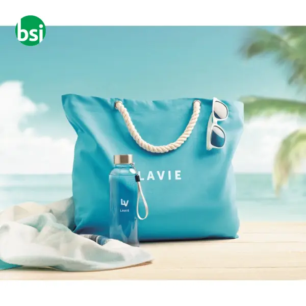 Beach bag with cord handle - MENORCA -  12