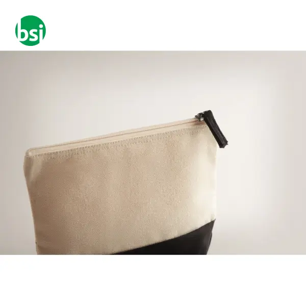 Bicolour cotton cosmetic bag - KLEUREN -  4