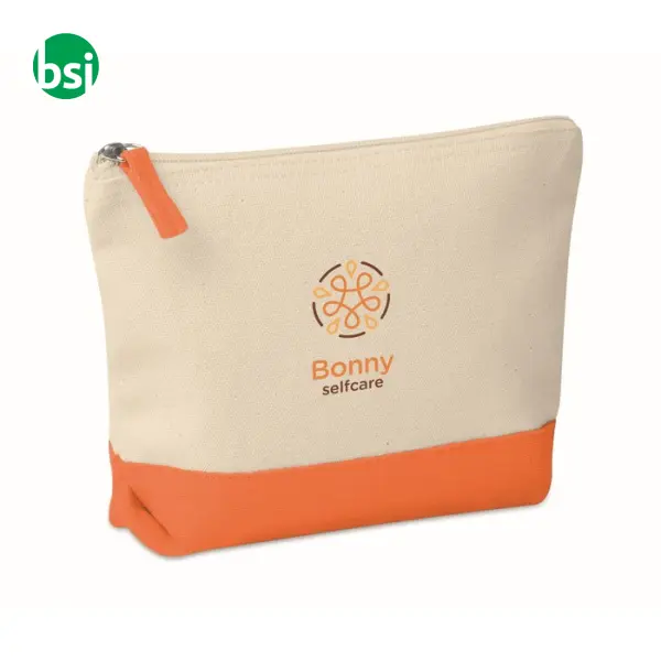 Bicolour cotton cosmetic bag - KLEUREN -  19