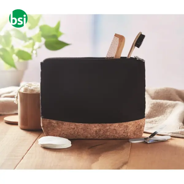 Cork & cotton cosmetic bag - PORTO BAG -  2
