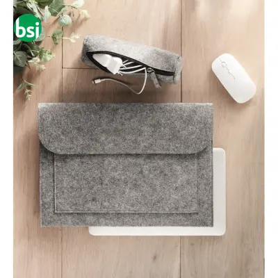 15 inch Felt laptop pouch - POUCHLO - Immagine 2