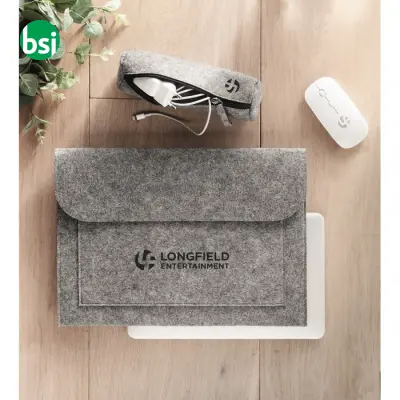 15 inch Felt laptop pouch - POUCHLO - Immagine 3