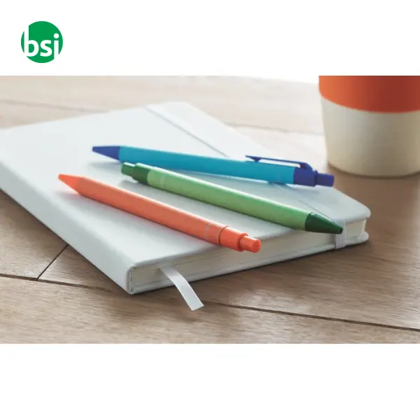 Paper/PLA corn ball pen - CARTOON COLOURED -  12