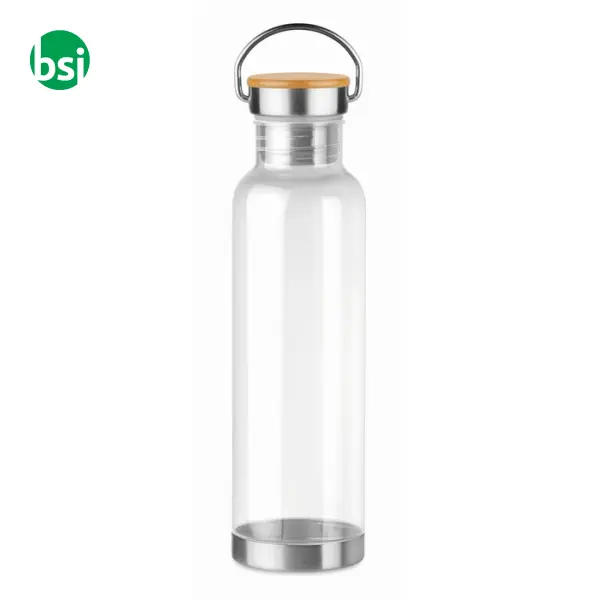 Tritan 800ml bottle bamboo top  - HELSINKI BASIC -  1