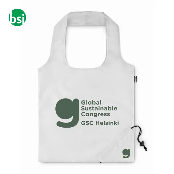 Foldable RPET shopping bag - FOLDPET -  8